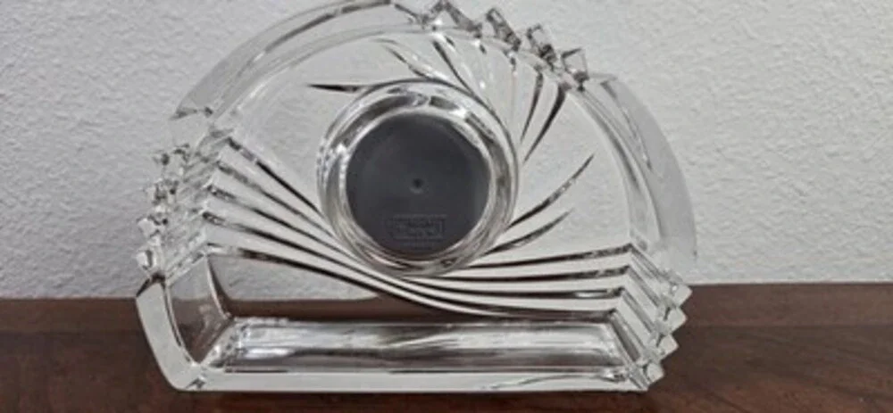 Mikasa Crystal Quartz Desk Clock Germany